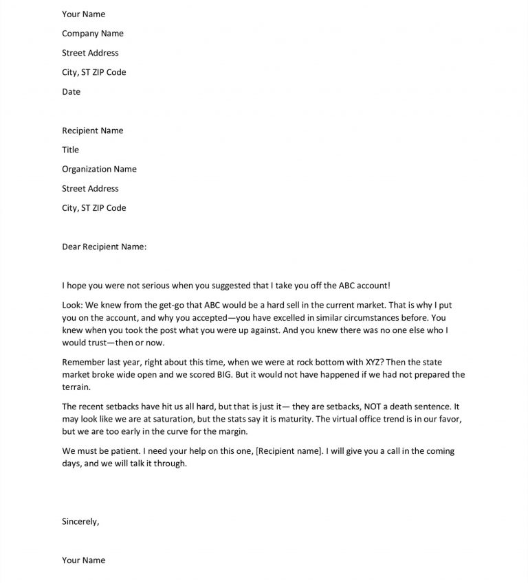 Motivation Letter To Employee | 101Business Letter